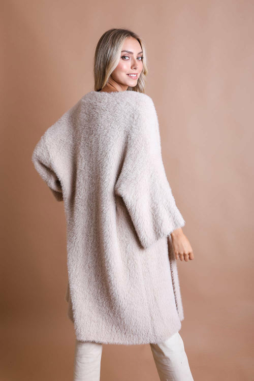 Ultra-Soft Luxe Mohair Knit Cardigan